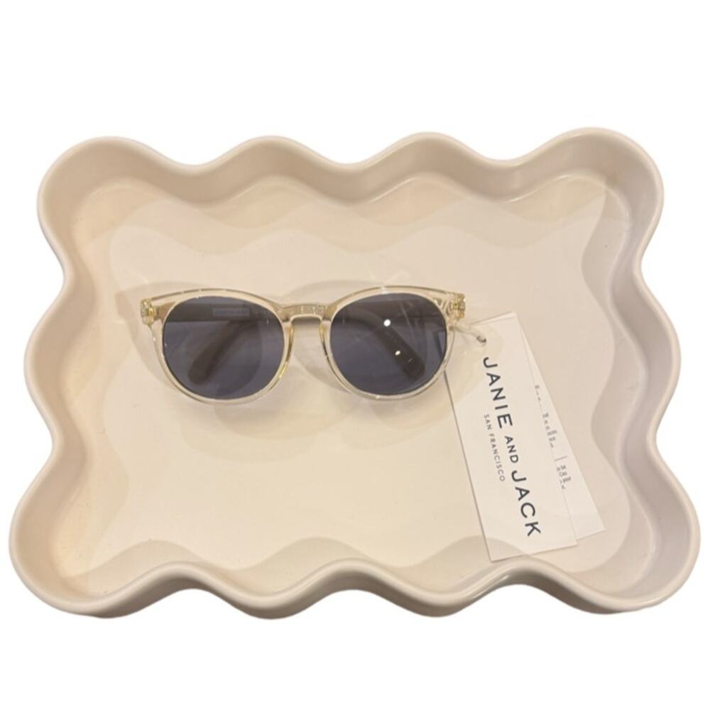 Janie And Jack Classic Gold Clear Frame Sunglasses 0-2Y